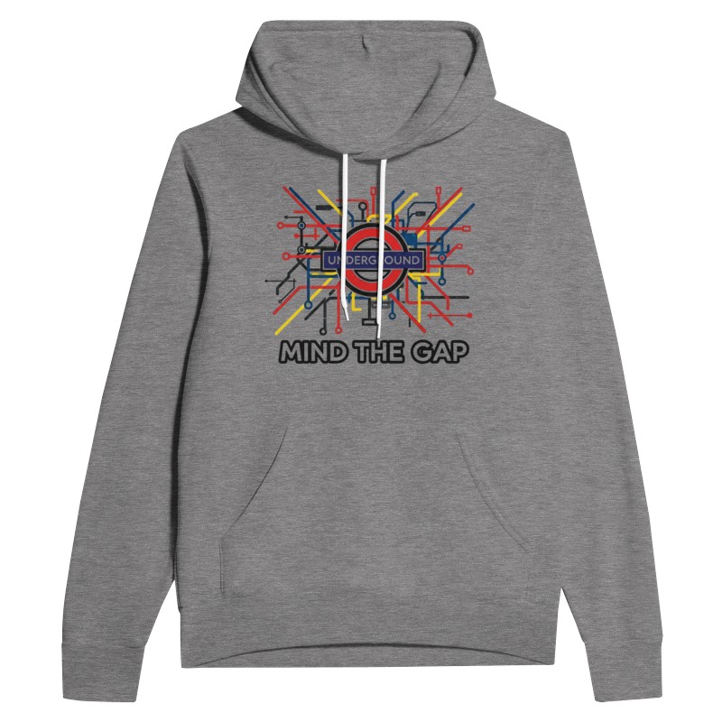 Mind the Gap Hoodie | London Underground Inspired Design - Image 1