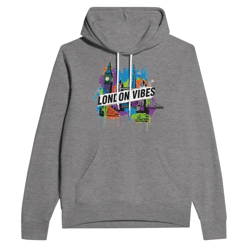 London Vibes Hoodie | Urban Street Style Pullover - Image 1