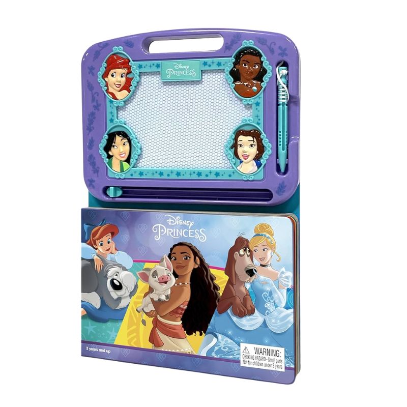 Disney Princess Activity Book & Magnetic Doodle Pad Storybook Kit – NEW - Image 4