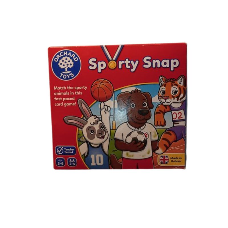 Orchard Toys Sporty Snap Card Game – Fast-Paced Animal Matching VGC - Image 2