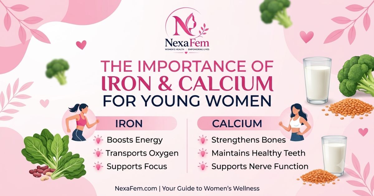 Iron and calcium for young women