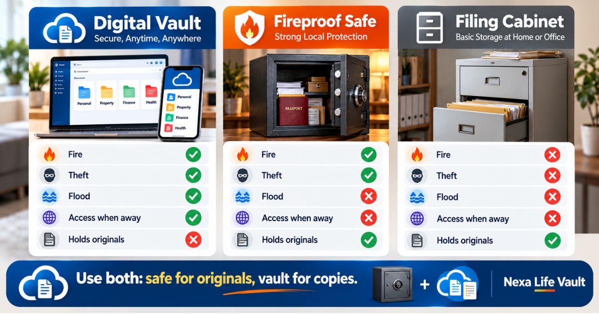how to store important documents uk