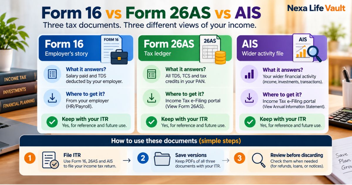 form 16 vs form 26as vs ais