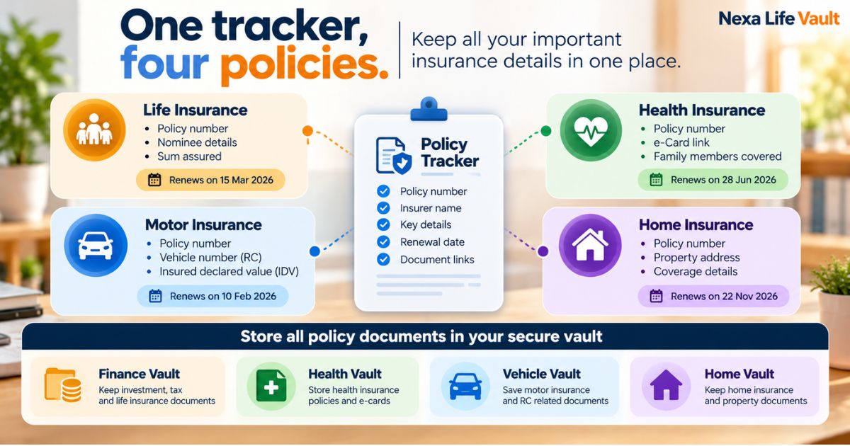 track insurance policies in one place