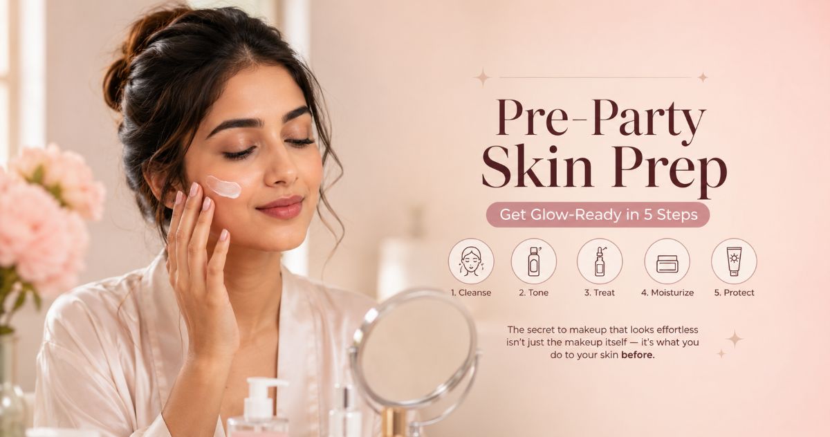 Illustration of a skincare dropper bottle with a glowing droplet