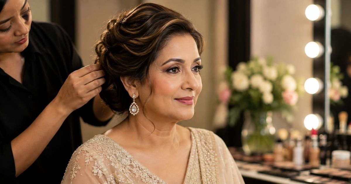 Matured Skin Makeup & Hairstyle