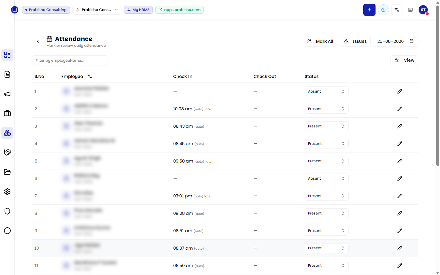 HRMS screenshot 3