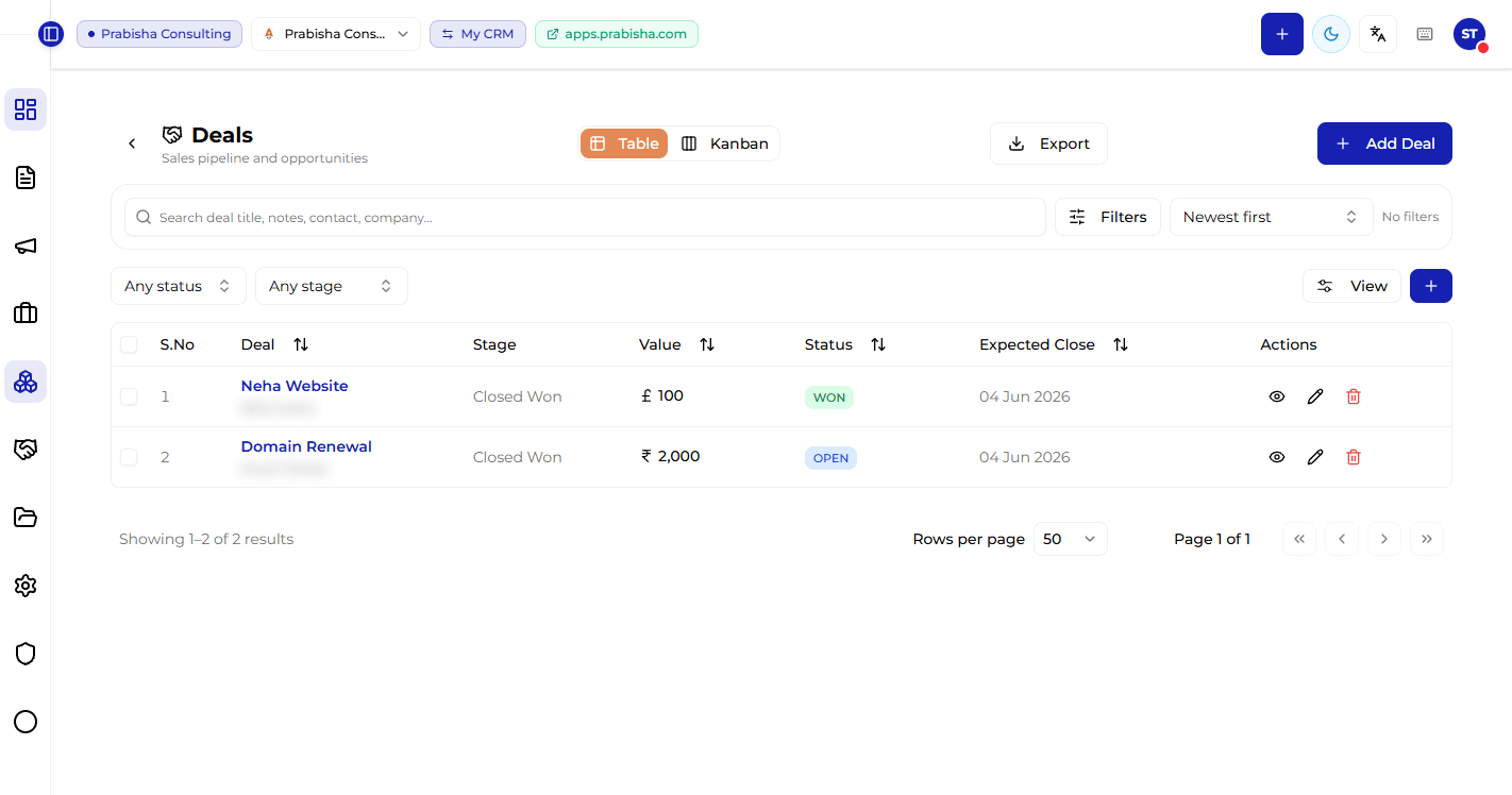 CRM screenshot 4