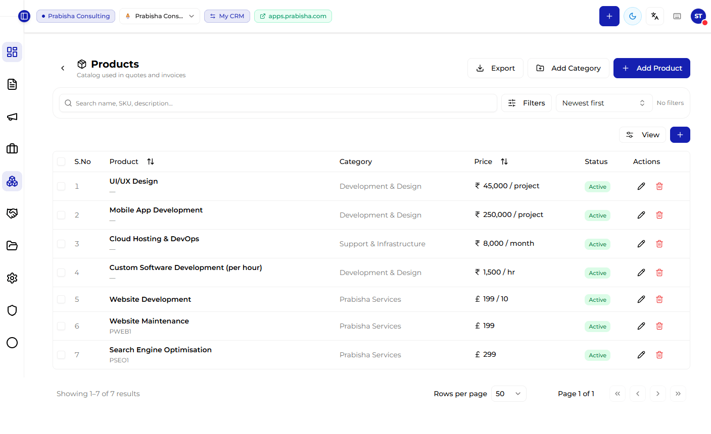 CRM screenshot 6
