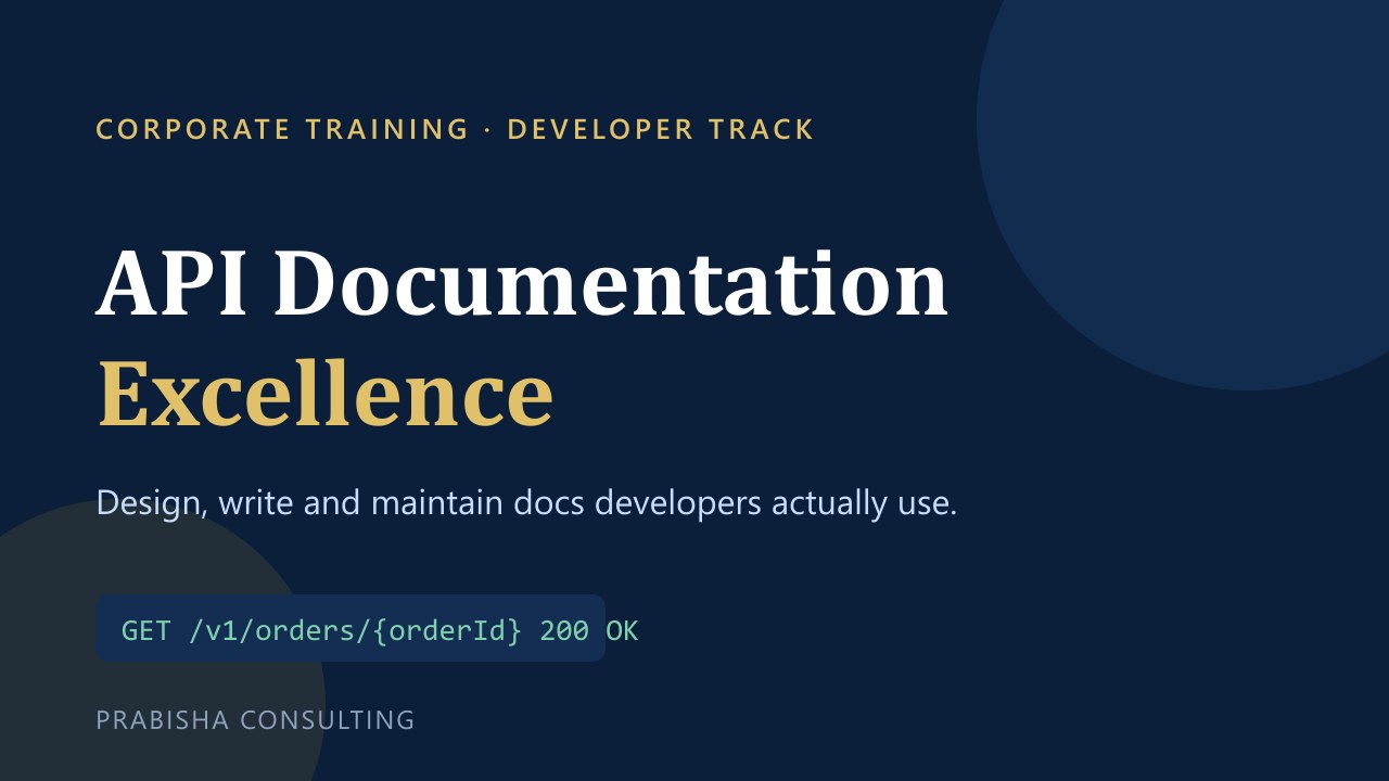 API Documentation Excellence