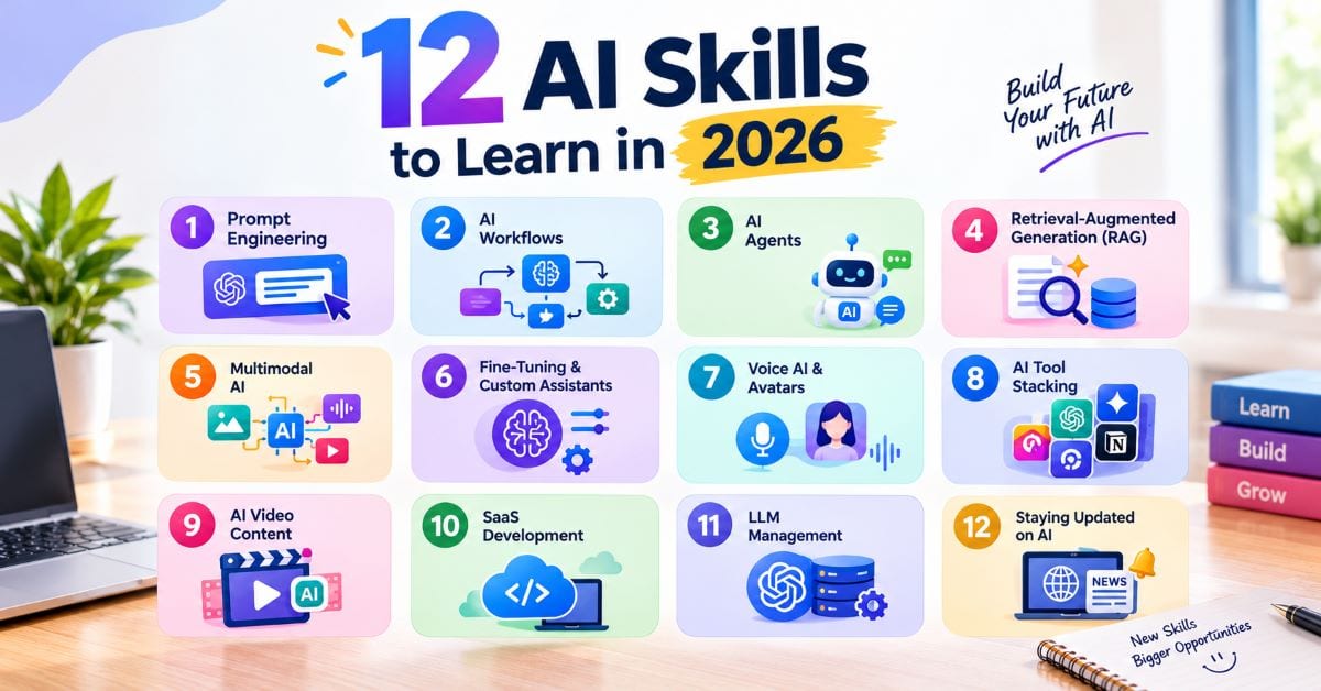 12 AI Skills to Learn in 2026