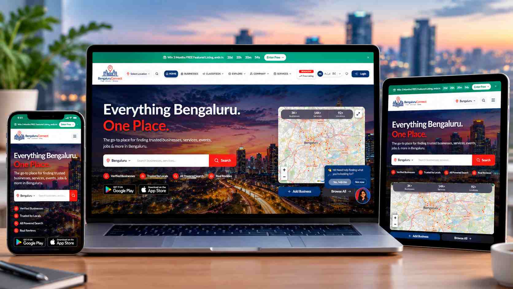 Bengaluru Connect – Local Business & Community Platform Development