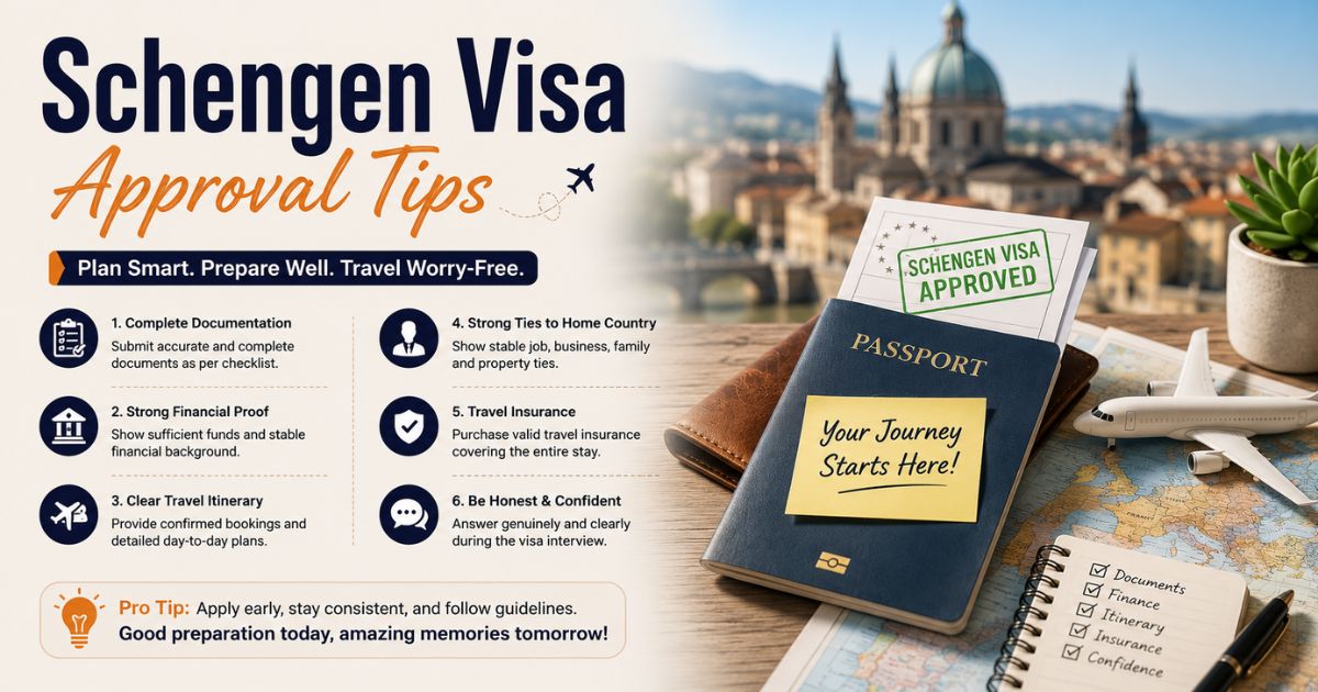 Schengen Visa Approval Tips: How to Boost Your Chances of Getting a Europe Visa